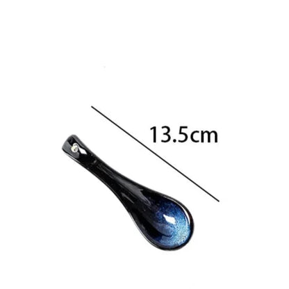Blue Nebula Keramikstel – 10 Dele Elegant Service