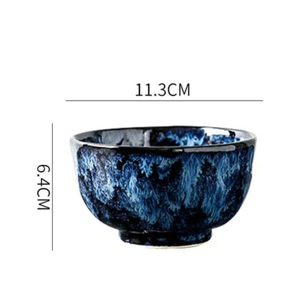 Blue Nebula Keramikstel – 10 Dele Elegant Service