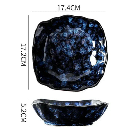 Blue Nebula Keramikstel – 10 Dele Elegant Service