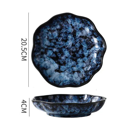Blue Nebula Keramikstel – 10 Dele Elegant Service