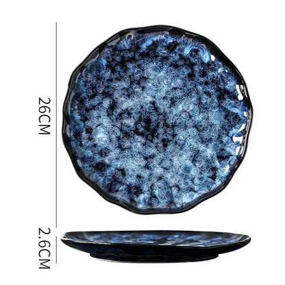 Blue Nebula Keramikstel – 10 Dele Elegant Service