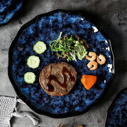 Blue Nebula Keramikstel – 10 Dele Elegant Service