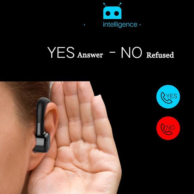 Bluetooth-headset med støjreduktion til håndfri erhvervssamtaler og justerbar pasform
