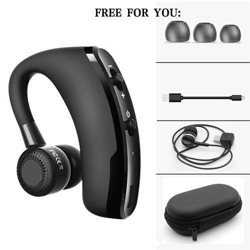 Bluetooth-headset med støjreduktion til håndfri erhvervssamtaler og justerbar pasform