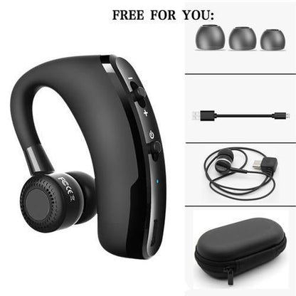 Bluetooth-headset med støjreduktion til håndfri erhvervssamtaler og justerbar pasform