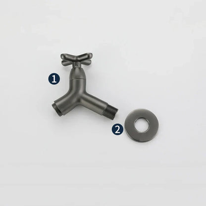 BrassFlow Væghængt Koldtvandshane i Massiv Messing med Ergonomisk Greb