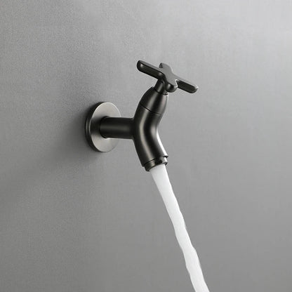BrassFlow Væghængt Koldtvandshane i Massiv Messing med Ergonomisk Greb