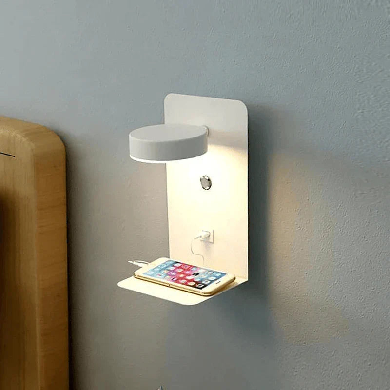 BrightSpot LED-bordlampe med USB-C-opladningsstation