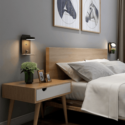 BrightSpot LED-bordlampe med USB-C-opladningsstation
