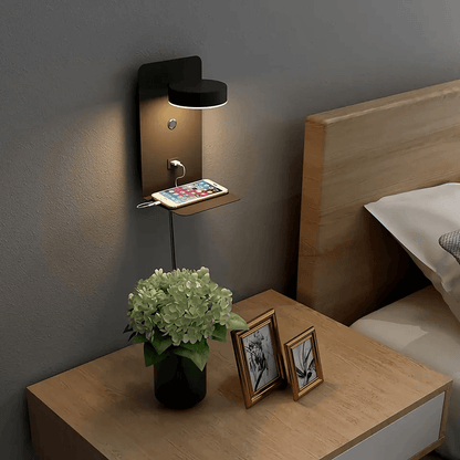 BrightSpot LED-bordlampe med USB-C-opladningsstation