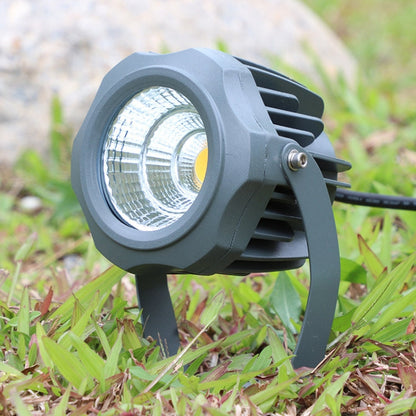 COB LED Udendørs Projektør – Vandtæt Justerbar Spotlampe med 7 Farver