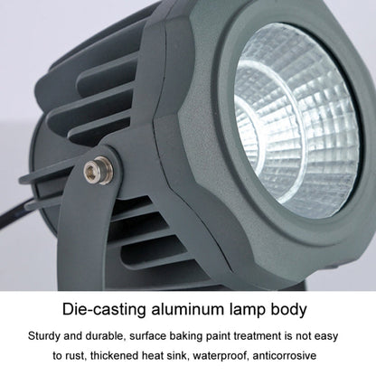COB LED Udendørs Projektør – Vandtæt Justerbar Spotlampe med 7 Farver