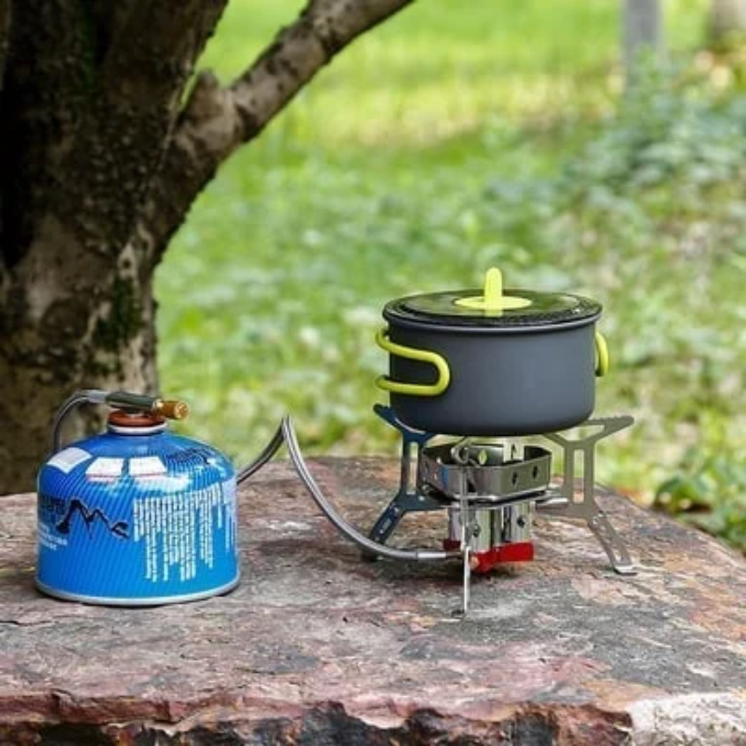 Camping Gasbrænder 5800W – Vindafvisende og Lækagesikker til Udendørs Madlavning