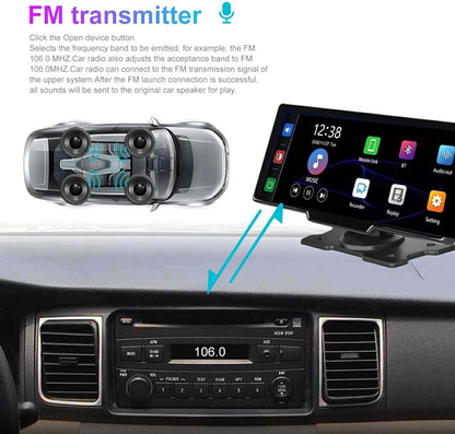 CarVision Pro Smart Bilskærm med CarPlay, Android Auto og Dashcam