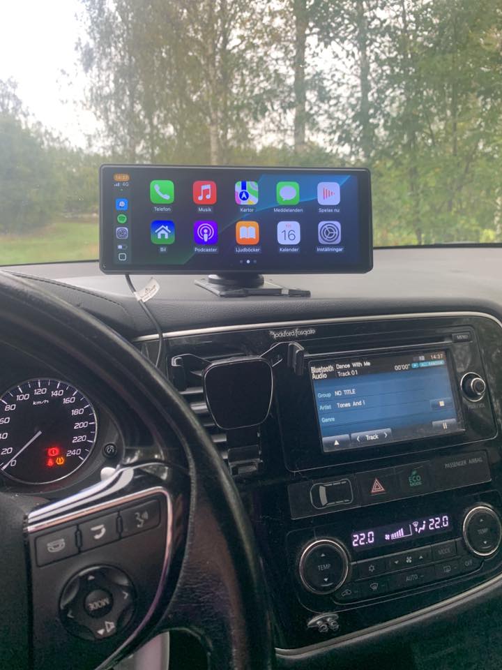 CarVision Pro Smart Bilskærm med CarPlay, Android Auto og Dashcam
