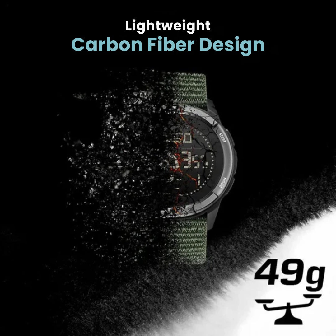 Carbonfiber Outdoorur Letvægts Sportsur med Robust Design