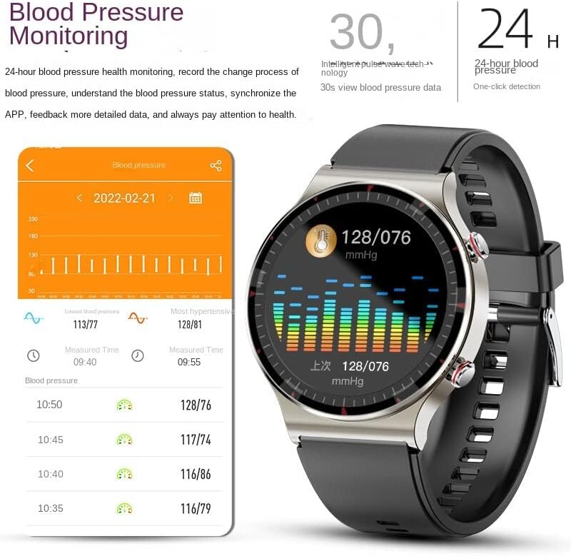CardioSense ECG Smartwatch med Avanceret Sundhedsovervågning