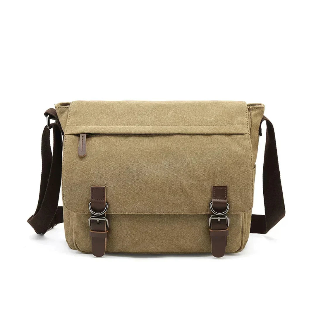 Carlos Robust Canvas Skuldertaske til Hverdagsbrug