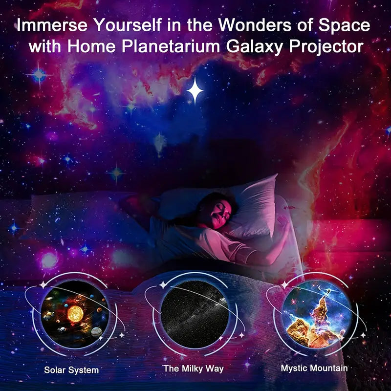 Celestial Dreams Galakseprojektor med 360° Projektion til Hele Rummet