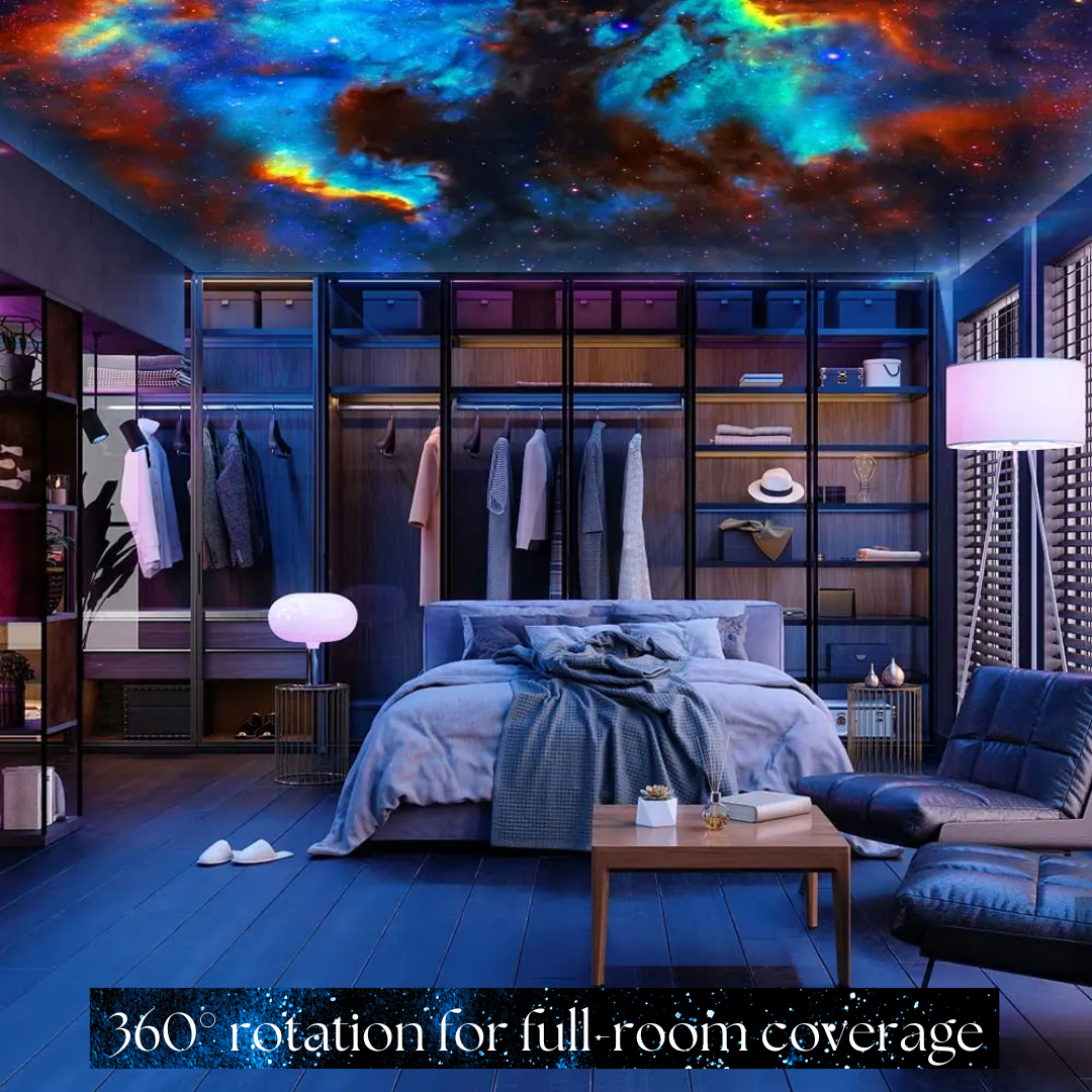 Celestial Dreams Galakseprojektor med 360° Projektion til Hele Rummet