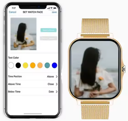 ChicTime Smartwatch til Kvinder med Fitness- og Sundhedsovervågning