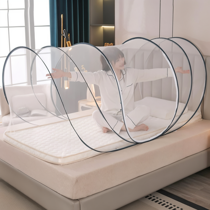 CircleGuard Sammenfoldeligt Rundt Myggenet til Rejser med Pop-Up Design