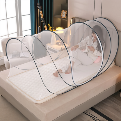 CircleGuard Sammenfoldeligt Rundt Myggenet til Rejser med Pop-Up Design