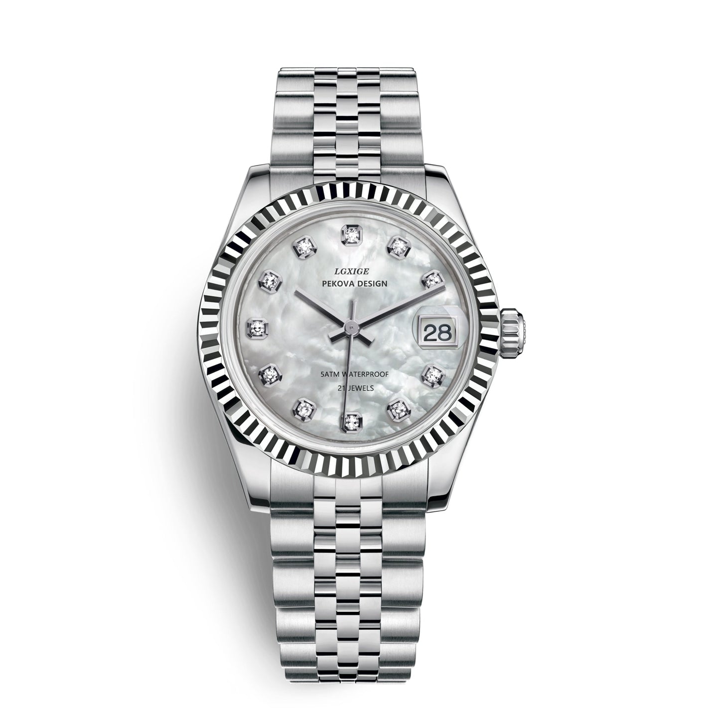 Klassisk Armbåndsur i Rustfrit Stål No. 296 Elegant Minimalistisk Dameur