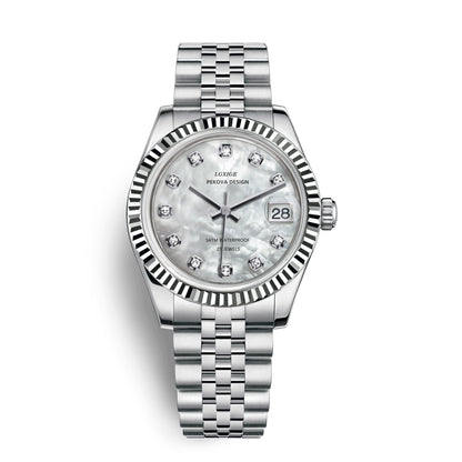 Klassisk Armbåndsur i Rustfrit Stål No. 296 Elegant Minimalistisk Dameur