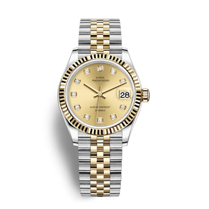Klassisk Armbåndsur i Rustfrit Stål No. 296 Elegant Minimalistisk Dameur