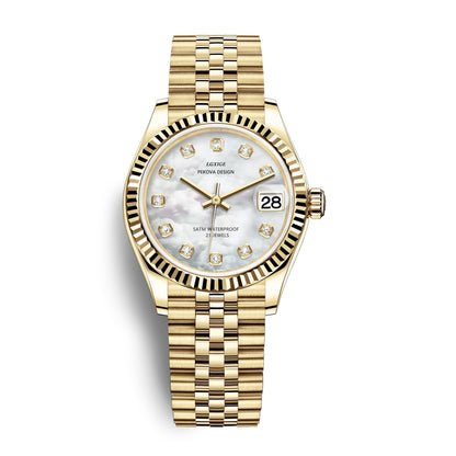 Klassisk Armbåndsur i Rustfrit Stål No. 296 Elegant Minimalistisk Dameur