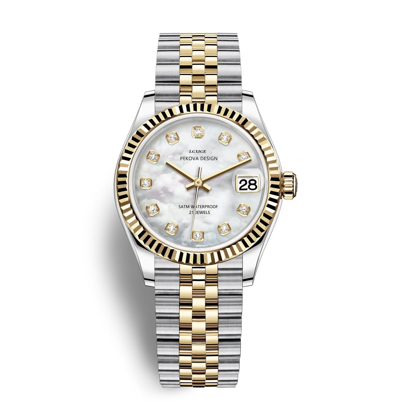 Klassisk Armbåndsur i Rustfrit Stål No. 296 Elegant Minimalistisk Dameur