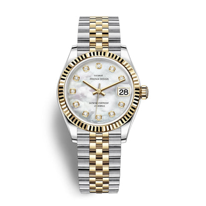 Klassisk Armbåndsur i Rustfrit Stål No. 296 Elegant Minimalistisk Dameur