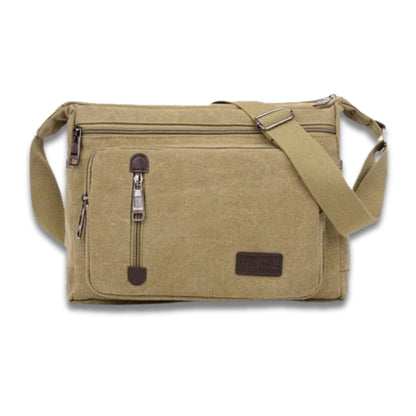 ClassicLine Canvas Messenger Skuldertaske Tidløs Crossbodytaske til Hverdagsbrug