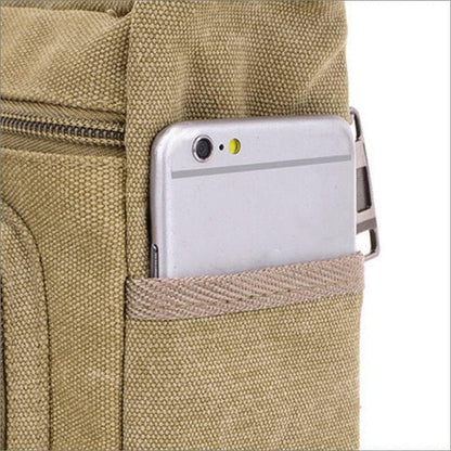 ClassicLine Canvas Messenger Skuldertaske Tidløs Crossbodytaske til Hverdagsbrug