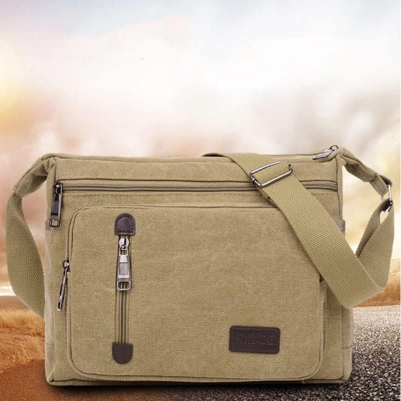 ClassicLine Canvas Messenger Skuldertaske Tidløs Crossbodytaske til Hverdagsbrug