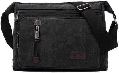 ClassicLine Canvas Messenger Skuldertaske Tidløs Crossbodytaske til Hverdagsbrug