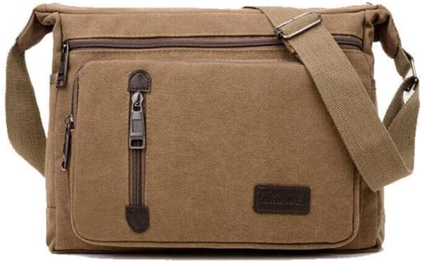 ClassicLine Canvas Messenger Skuldertaske Tidløs Crossbodytaske til Hverdagsbrug