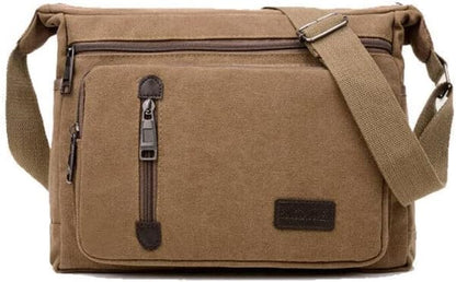 ClassicLine Canvas Messenger Skuldertaske Tidløs Crossbodytaske til Hverdagsbrug