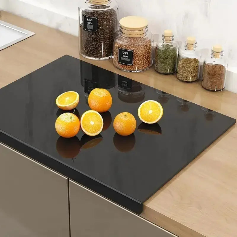 ClearBoard Akryl Skærebræt med Kant og Skridsikkert Design
