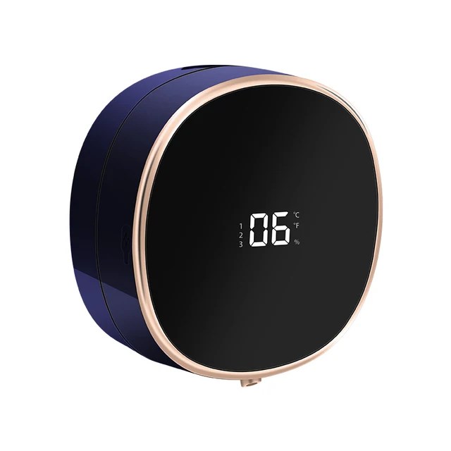 Cleon automatisk sæbedispenser med berøringsfri sensor, LED-display og genopladelig vægmontering