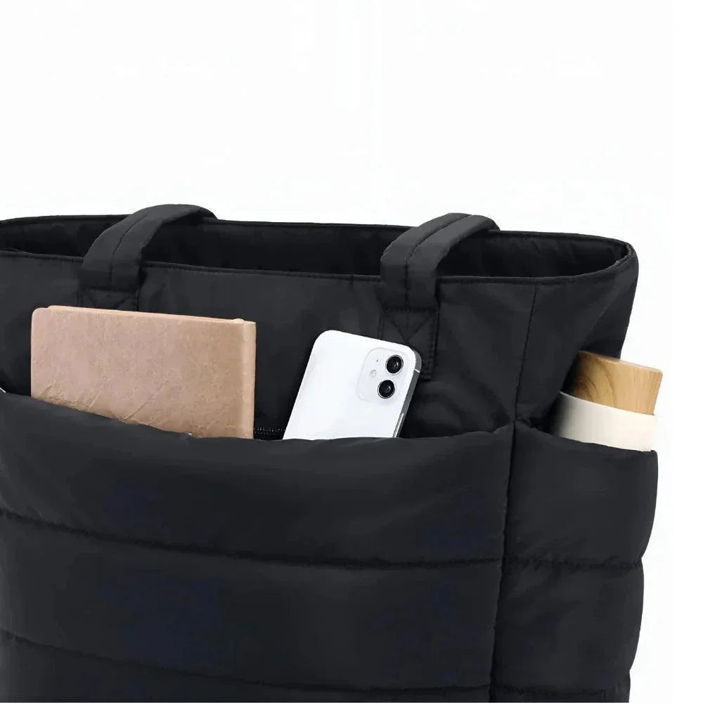 Cloud Puffer Totetaske Letvægts Quiltet Skuldertaske