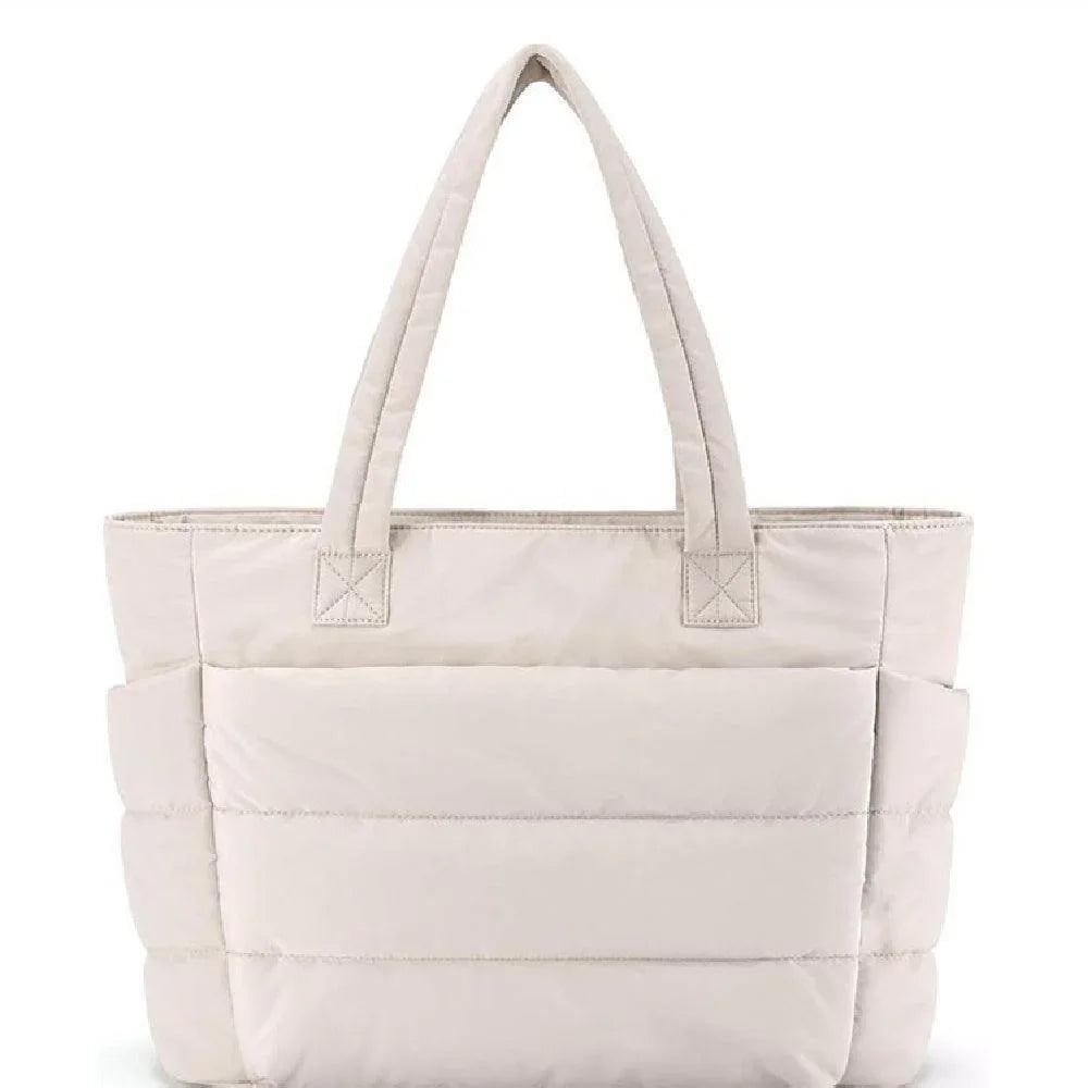 Cloud Puffer Totetaske Letvægts Quiltet Skuldertaske