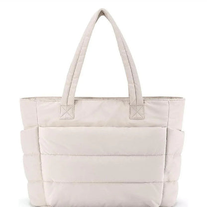 Cloud Puffer Totetaske Letvægts Quiltet Skuldertaske