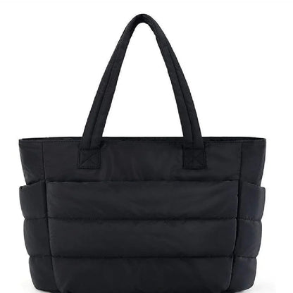 Cloud Puffer Totetaske Letvægts Quiltet Skuldertaske