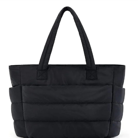 Cloud Puffer Totetaske Letvægts Quiltet Skuldertaske