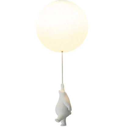 CloudBear Loftlampe til Børneværelse med Bjørn, Ballon og Integreret LED