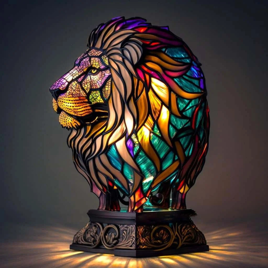 Håndlavet Bordlampe med Kunstnerisk Design og Stemningsbelysning