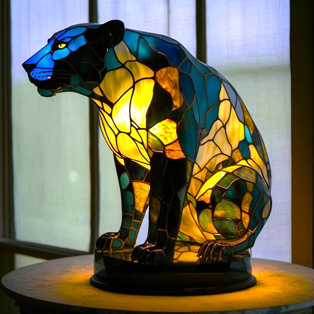 Håndlavet Bordlampe med Kunstnerisk Design og Stemningsbelysning