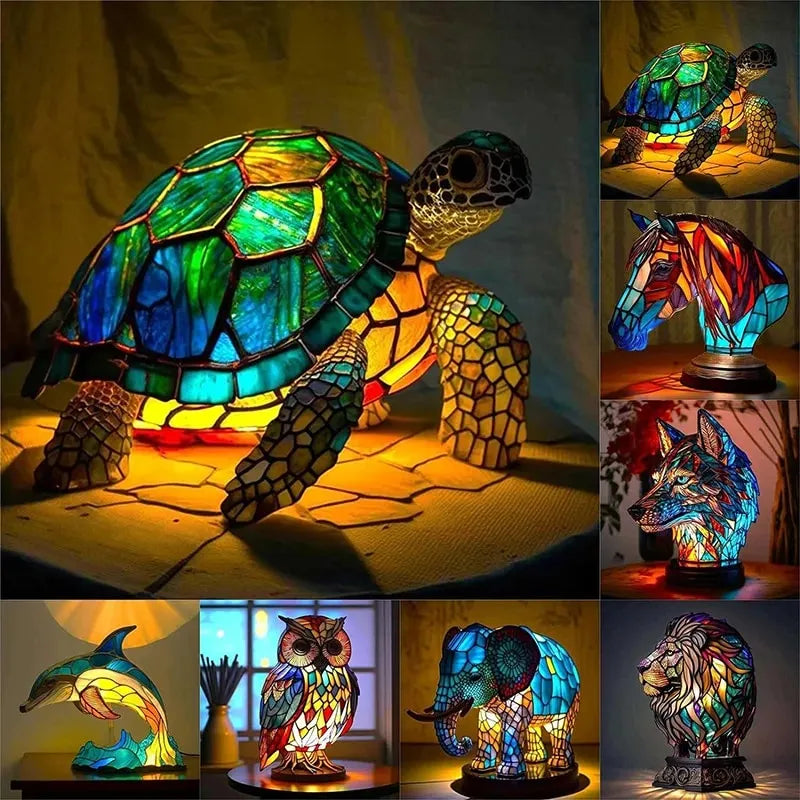 Håndlavet Bordlampe med Kunstnerisk Design og Stemningsbelysning